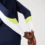 Lacoste camiseta esporte tênis homens azul marinho amarelo branco 692 88BL754 - Image 8