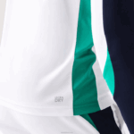 Lacoste camiseta esporte tênis homens branco verde azul marinho yh9 88BL755 - Image 6