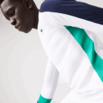 Lacoste camiseta esporte tênis homens branco verde azul marinho yh9 88BL755 - Image 7
