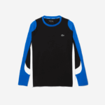 Lacoste camiseta esporte tênis homens preto azul branco zfz 88BL753 - Image 5