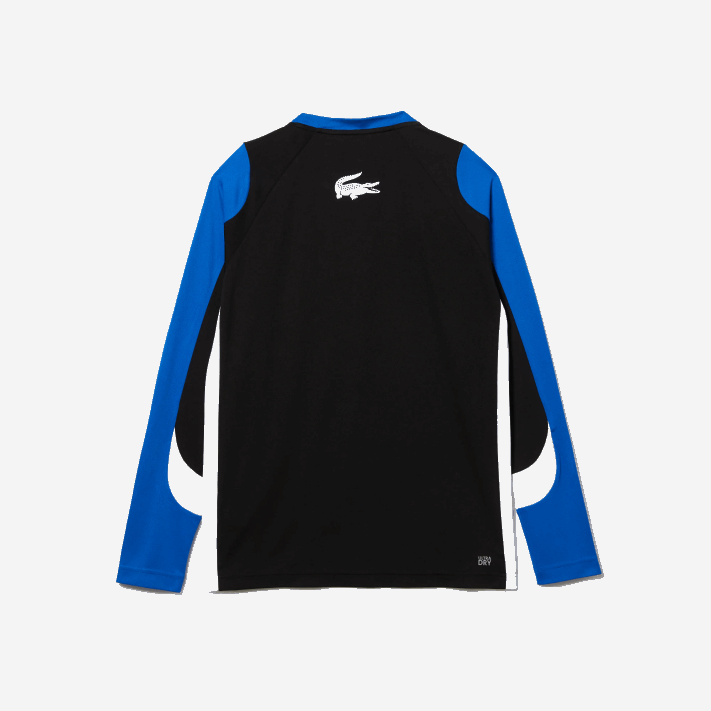 Lacoste camiseta esporte tênis homens preto azul branco zfz 88BL753 - Image 6