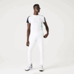 Lacoste camiseta esportiva com estampa de crocodilo homens branco verde azul marinho yh9 88BL588 - Image 2