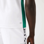 Lacoste camiseta esportiva com estampa de crocodilo homens branco verde azul marinho yh9 88BL588 - Image 6