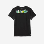 Lacoste camiseta esportiva com estampa de crocodilo homens preto 031 88BL682 - Image 6