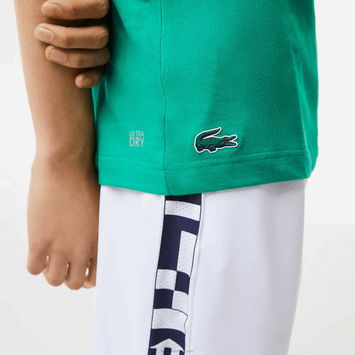 Lacoste camiseta esportiva com estampa de crocodilo homens verde hd2 88BL683 - Image 2