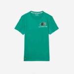 Lacoste camiseta esportiva com estampa de crocodilo homens verde hd2 88BL683 - Image 4