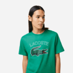 Lacoste camiseta esportiva com estampa de crocodilo homens verde hd2 88BL842 - Image 2
