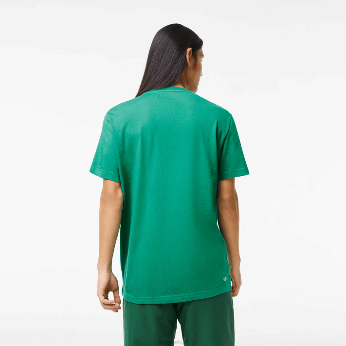 Lacoste camiseta esportiva com estampa de crocodilo homens verde hd2 88BL842 - Image 3