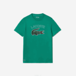 Lacoste camiseta esportiva com estampa de crocodilo homens verde hd2 88BL842 - Image 5