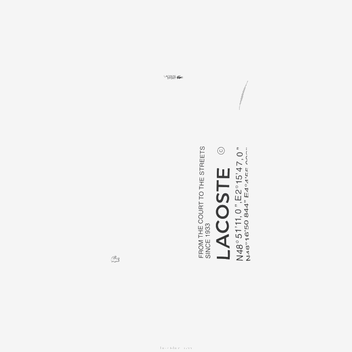Lacoste camiseta esportiva coordenada de marca de ajuste solto mulheres branco 001 88BL2558 - Image 4