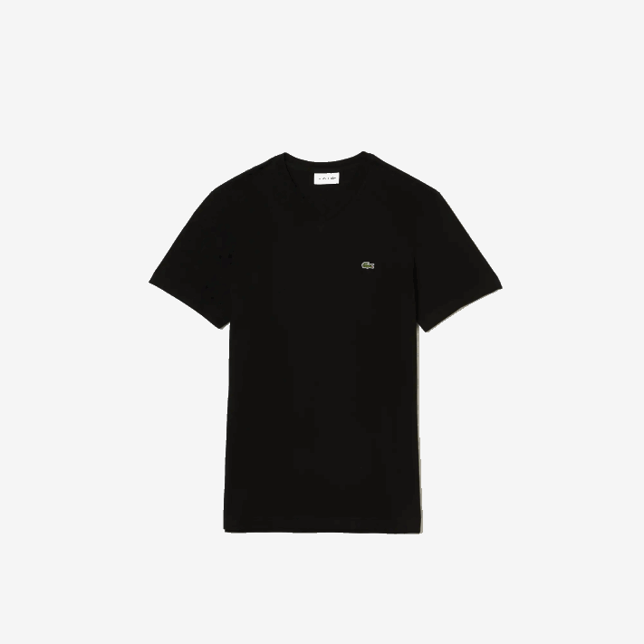 Lacoste camiseta esportiva de mistura de algodão respirável Rapazes preto 031 88BL3028 - Image 5
