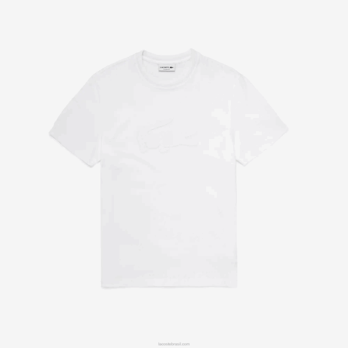 lacoste_camiseta_esportiva_estampada_respiravel_homens_branco_001_88bl628.png Lacoste camiseta esportiva estampada respirável homens branco 001 88BL628 - Image 1