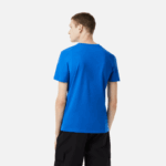 Lacoste camiseta esportiva respirável de crocodilo com estampa 3d homens azul amarelo etq 88BL88 - Image 3
