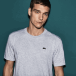 Lacoste camiseta esportiva respirável homens chine cinza cca 88BL718 - Image 4