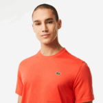 Lacoste camiseta esportiva respirável homens laranja 02k 88BL83 - Image 2