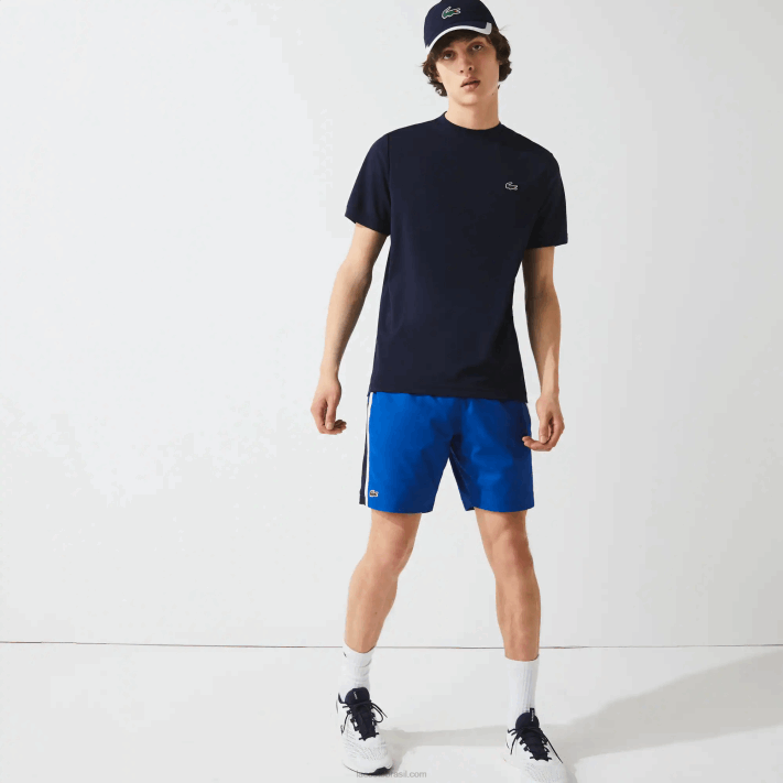 Lacoste camiseta esportiva respirável piquê homens azul marinho 166 88BL670 - Image 2