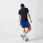 Lacoste camiseta esportiva respirável piquê homens azul marinho 166 88BL670 - Image 3