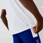 Lacoste camiseta esportiva respirável piquê homens branco 001 88BL671 - Image 4