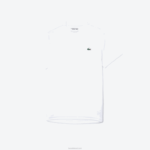 Lacoste camiseta esportiva respirável piquê homens branco 001 88BL671 - Image 5