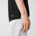 Lacoste camiseta esportiva respirável piquê homens preto 031 88BL672 - Image 4