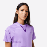 Lacoste camiseta esportiva stretch jersey homens roxo 6md 88BL827 - Image 6