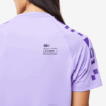 Lacoste camiseta esportiva stretch jersey homens roxo 6md 88BL827 - Image 7