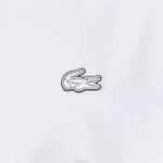 Lacoste camiseta estampada folgada homens branco 001 88BL796 - Image 6