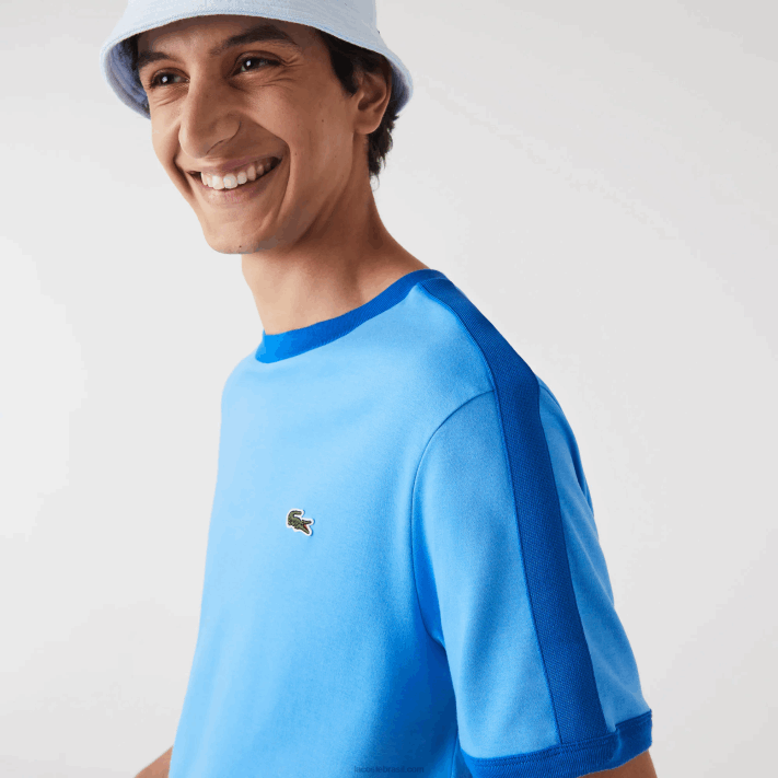 lacoste_camiseta_gola_contrastante_regular_fit_homens_azul_4x_88bl856.png Lacoste camiseta gola contrastante regular fit homens azul 4x 88BL856 - Image 1