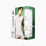 Lacoste camiseta lounge com 3 unidades homens branco 001 88BL1579 - Image 2