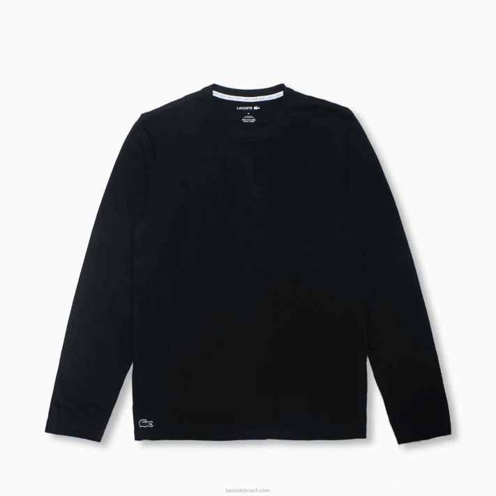 lacoste_camiseta_lounge_manga_longa_homens_preto_031_88bl198.png Lacoste camiseta lounge manga longa homens preto 031 88BL198 - Image 1