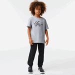 Lacoste camiseta oversized estilo náutico crianças chine cinza cca 88BL3143 - Image 2