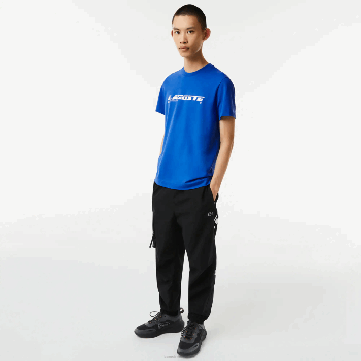Lacoste camiseta piquê de marca regular fit homens azul k1q 88BL562 - Image 2