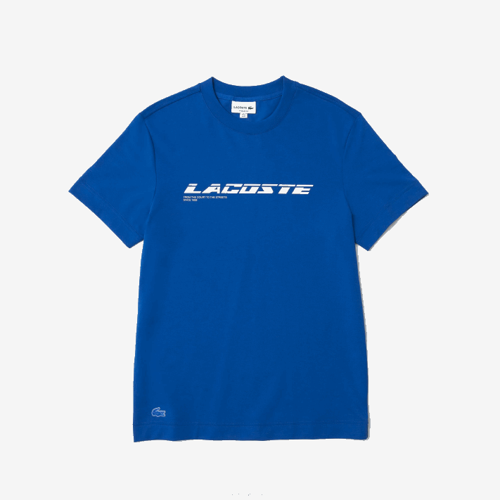 Lacoste camiseta piquê de marca regular fit homens azul k1q 88BL562 - Image 4