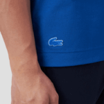Lacoste camiseta piquê de marca regular fit homens azul k1q 88BL562 - Image 5