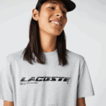 Lacoste camiseta piquê de marca regular fit homens chine cinza cca 88BL561