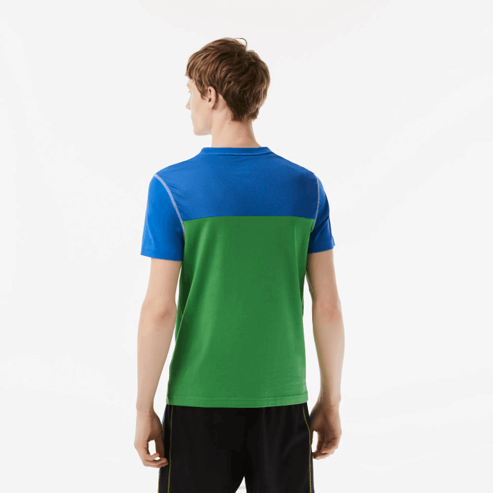 Lacoste camiseta tênis x daniil medvedev homens azul verde branco amarelo buc 88BL25 - Image 3