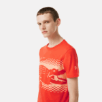 Lacoste camiseta tênis x novak djokovic homens laranja 02k 88BL154 - Image 2