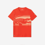 Lacoste camiseta tênis x novak djokovic homens laranja 02k 88BL154 - Image 4