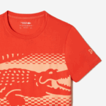 Lacoste camiseta tênis x novak djokovic homens laranja 02k 88BL154 - Image 5