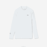 Lacoste camiseta térmica esportiva homens branco 001 88BL877 - Image 5