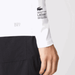 Lacoste camiseta térmica esportiva homens branco 001 88BL877 - Image 7
