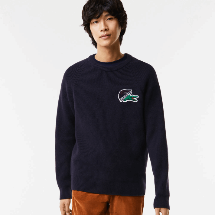 lacoste_camisola_de_crocodilo_homens_azul_marinho_166_88bl1380.png Lacoste camisola de crocodilo homens azul marinho 166 88BL1380 - Image 1