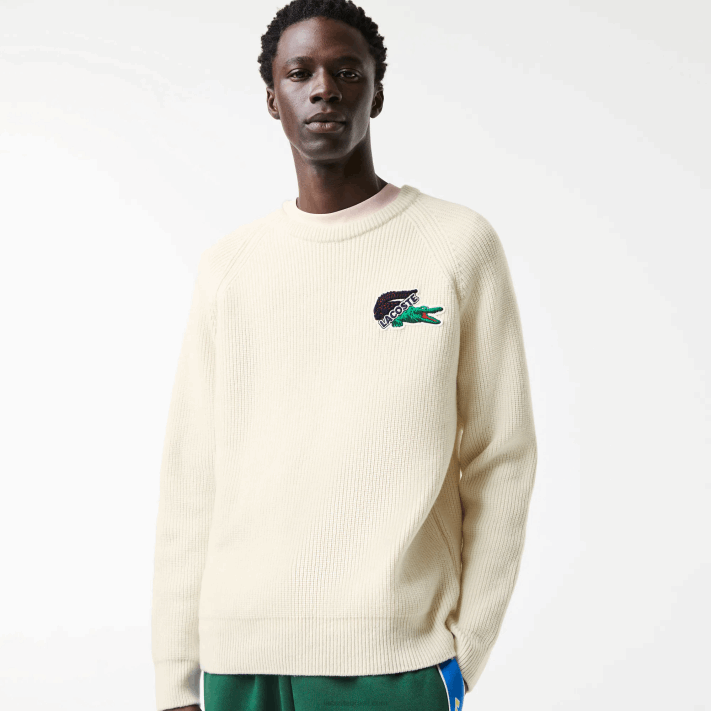 lacoste_camisola_de_crocodilo_homens_branco_xfj_88bl1381.png Lacoste camisola de crocodilo homens branco xfj 88BL1381 - Image 1