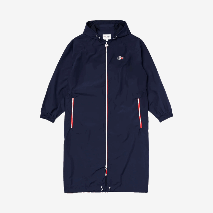 Lacoste capa de chuva dobrável esportiva edição francesa do espírito esportivo homens azul marinho branco vermelho lei 88BL1296 - Image 3