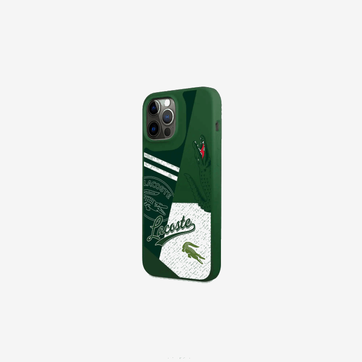 Lacoste capa iphone 14 pro estampa patchwork homens verte 132 b01 88BL2217 - Image 2
