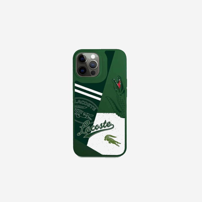 Lacoste capa iphone 14 pro estampa patchwork homens verte 132 b01 88BL2217 - Image 1