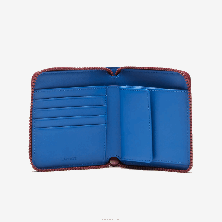 Lacoste carteira com zíper distintivo de crocodilo homens marina k22 88BL2133 - Image 3