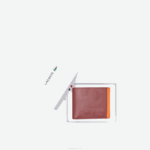 Lacoste carteira de notas com bloco de cores de impressão lcst homens cranberry celosie k92 88BL2131 - Image 3