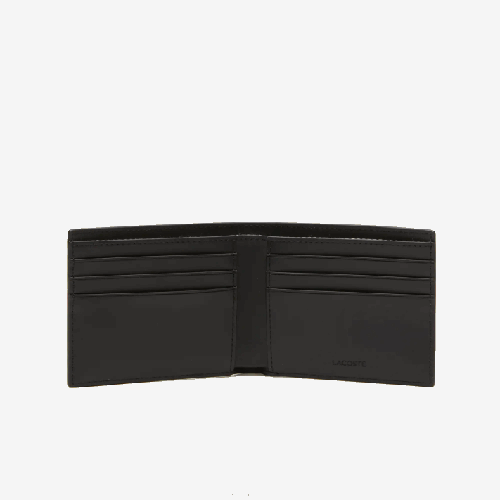 Lacoste carteira dobrável com estampa monograma the blend homens mono noir gris estragon l83 88BL1997 - Image 3