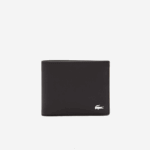 Lacoste carteira fitzgerald couro seis cartões homens marrom escuro 028 88BL1952